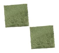 JEWEDECO 2pcs Simulated Reptile Moss Mats Absorbent Non-abrasive Cotton Moisturizing Fake Lawn Pet Bedding for Insects and Reptiles