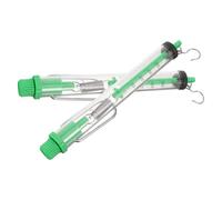 JEWEDECO 2pcs Spring Weighing Scales 2.5kg Mechanical Cylinder Dynamometers with Hook Laboratory Equipment for Physics Experiments and Mechanics Testing Random Color