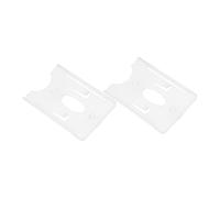 JEWEDECO 2pcs Transparent Car Parking Permit Holder with Plastic Suction Cup Install Windscreen Pass Holder for Toll and Parking Permits Firm Attachment for Vehicle Windshield