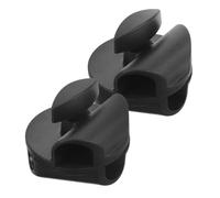 JEWEDECO 2pcs Universal Microphone Holder Clips for Mic Boom Arm with Smooth Surface and Sturdy Abs Iron Material, Easy to Maintain Bracket Arm Clips for Podcast and Live Streaming