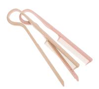 JEWEDECO 2pcs V-shaped Hair Straightening Combs Plastic Hair Smoothing Precision Styling Tools Elegant Stylish Hairdressing Clip Comb for Women Salon Business Trip