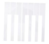 JEWEDECO 2pcs White Piano Keytops Repairing Tools for Korean 5.2 Keyboards Piano Key Replacement Accessories for Repair and Maintenance