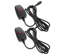 JEWEDECO 2pcs Wired Fog Machine Controller with 3-pin Interface, Stable Plastic Remote for Smoke Machine Signal Control, for Festival Party and Stage Lighting Effects