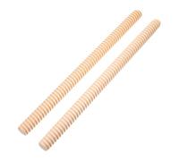 JEWEDECO 2pcs Wooden Claves Rhythm Sticks Safe Rounded Edges Educational Classical Percussion Instrument for Preschool Music Learning and Coordination