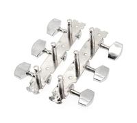 JEWEDECO 3-Pack Guitar Tuning Pegs Stainless Steel Machine Head Tuners for Acoustic/Electric Guitar Closed Gear String Turning Accessories