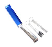 JEWEDECO 3 Sets Cleaning Brushes and Screwdrivers Silver Carbon Dirt Jet Removers for Motorcycle Engine Maintenance and Small Equipment Cleaning
