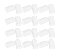 JEWEDECO 30pcs Silicone Airbrush Nozzle Cap Kit Airbrush Nozzle Caps Protective Covers for Precision Fit Crafts Modeling White