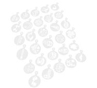 JEWEDECO 30pcs St Patrick's Day Coffee Latte Art Stencils, Washable Flexible Pet Painting Templates for Cookies and Breads, for Coffee Dessert Decoration and Holiday Crafts