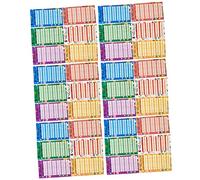 JEWEDECO 36 Sheets Six Daily Budget Planner Sheets Portable Budget Cards for Household Financial Management Easy to Use Cash Expense Organizer for Personal Monthly Planning and Money