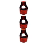 JEWEDECO 3pcs Brown Resin Flute Mouthpiece Replacement Set Suitable for Flute 23mm Outer Diameter Not Easy to Deform Musical Aid Mouthpiece for Beginners and Professional Players