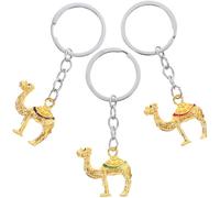 JEWEDECO 3pcs Camel Charm Bag Pendant Camel Pendant Keychain Zinc Alloy Compact Practical Stylish Keyrings for Travelers to Attach to Your Bags