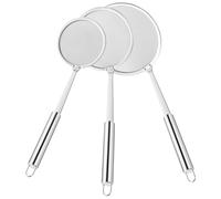 JEWEDECO 3pcs Hot Pot Strainer Kitchen Spider Fat Separator for Cooking Stainless Steel Skimmer Spoon with Creative Design Resistant to High Temperature Soup Ladle for Home Kitchen