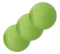 JEWEDECO 3pcs Light Green Golf Balls with Soft Texture and Glow the Dark Feature, for Night Practice and Training Sessions
