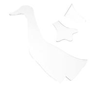 JEWEDECO 3pcs Patchwork Template Acrylic Quilting Templates Sewing Stencils for Duck Plush Toy Making Craft for Beginners