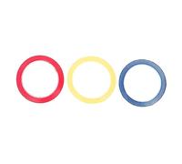 JEWEDECO 3pcs Violin and Cello Fretboard Stickers Phoneme Labels, 3mm Red, Yellow, Blue Scales Tape for String Instrument Beginners and Practice