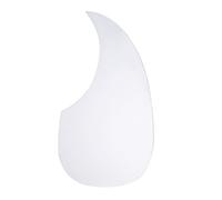 JEWEDECO 40-41 Inch Drop Type Guitar Pickguard Shield White for Acoustic Folk Guitar Fingerstyle Finger Protection Accessory