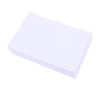 JEWEDECO 400pcs White Lined Index Cards for Learning and Note Taking, 4.9x3 Inch Ruled Study Cards Made of Paper, Portable and Neat Design for Speech Preparation and Presentations