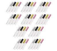 JEWEDECO 40pcs 10ml Empty Lip Gloss Tubes Reusable Lip Balm Containers with Unique Shape Abs Material, and Portable for Making Cosmetic Items by Yourself or Travel
