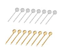 JEWEDECO 40pcs Diy Round Base Plate Hair Clips Elegant Bobby Pins for Women Hair Accessories for Women Random Color