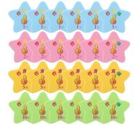 JEWEDECO 40pcs Star Shape Plastic Reward Tokens for Practical Classroom Behavior and Achievement Incentives Learning Tools for Student Motivation and Positive Reinforcement