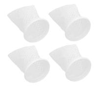 JEWEDECO 4pcs 4" Ring Filter Socks with Honeycomb Design, Nylon Mesh Filter Bags for Aquarium and Pond Filtration, Delicate Mesh Filtration, Wide Range Adaptability for Water Landscapes