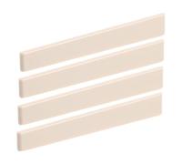 JEWEDECO 4pcs Acoustic Guitar Bridge Saddle Guitar Bridge Components Comfortable Playing Essential Replacement Parts