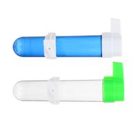 JEWEDECO 4pcs Automatic Bird Water Feeder with Plastic Bottles Eco-friendly Design for Parrots Budgies Cage Easy to Install and Clean Drinking Fountain for Pet Birds