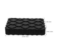 JEWEDECO 4pcs Black Rubber Jack Pad for Vehicle and Car Jack, Shock Absorbing and Stabilizing Rubber Support Block, Sturdy Automotive Lift Replacement Pad for Car Lifting Operations