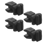 JEWEDECO 4pcs Black Rv Refrigerator Vent Latch Clips Universal Fit with Easy Installation for Refrigerator Vent Cover Suitable for Campers and Boats