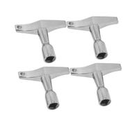 JEWEDECO 4pcs Drum Key Tool Set for Drummers Aluminium Alloy Four-sided Drum Tuning Keys with Easy Transportation