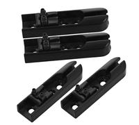 JEWEDECO 4pcs Electric Bass Bridge Set with Mounting Screws Single Bridge String Headless Guitar for Custom Builds and Upgrades High Stability and Sound Quality