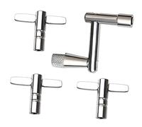 JEWEDECO 4pcs Metal Drum Keys Professional Drum Tuning Key Wrench Tool for Drummers and Percussion Instruments Parts Essential and Kit Tuning
