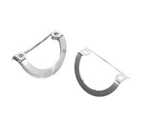 JEWEDECO 4pcs Metal Waveform Tube Holders for Vacuum Tubes Seamless Replacement with Wide Compatibility Silver Anti Vibration Brackets for Audio Repair and Upgrade