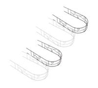JEWEDECO 4pcs Miniature Iron Archway for Dollhouse Walkway and Garden Decor Sturdy Iron Structure with Romantic Wedding Arch Design Compact for Fairy Garden Micro Landscape Versatile Mini
