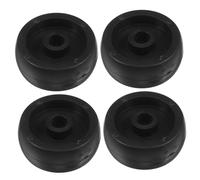 JEWEDECO 4pcs Plastic Fitness Caster Wheels for Gym Equipment Roller Pulley System Accessories, Sturdy Exercise Bike and Treadmill Replacement Rollers for Home Workout