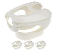 JEWEDECO 4pcs Plastic Pigeon Medicine Feeding Holders Lightweight Bird Injection Stand Fixed Frame for Medication and Inspections in Bird Cage Accessories