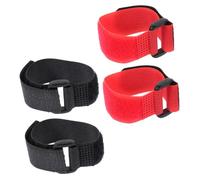 JEWEDECO 4pcs Rooster Neck Belts Nylon Crowing-reducing Collars for Farm Poultry Prevent Disturbing Neighbors with Comfortable Fit