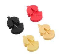 JEWEDECO 4pcs Rubber Violin Mutes Practice Violin Sordine Fiddles Silencers Mute Devices Beginner