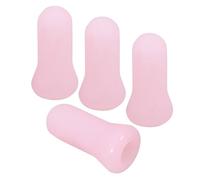 JEWEDECO 4pcs Silicone Cupping Cups Reusable Portable Body Massage Helper | Flexible Pink Material, Smooth round Mouth, Supports At-home Wellness Routines, Family Use or Spa Salon Settings