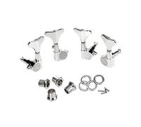 JEWEDECO 4pcs Silver Bass Tuning Pegs Machine Tuners Lr Essential Bass Accessory for Precise Tuning and Replacement