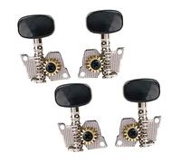 JEWEDECO 4pcs Tuning Pegs Rl Configuration for Electric Guitars Durable Silver Tuners Keys for String Alignment and Sound Enhancement Essential Guitar Accessories