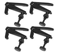 JEWEDECO 4pcs Violin Fine Tuners String Adjusters for Violins Brass Tuning Tools Easy to Use Essential Accessories for Musicians