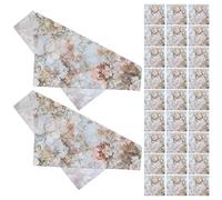 JEWEDECO 5 Packs Colourful Printed Paper Napkins Strong Water Absorption, Double Layer 20 Sheets Each, Floral Design Party Accessories for Home and Festival Use