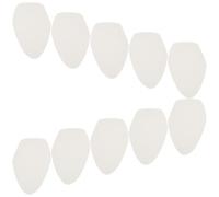 JEWEDECO 5 Pairs Beige Suede Fabric Forefoot Sole Pads for Dance Shoes, Oval Shape, Eliminating Slipping and Reducing Floor Friction on Wood Floors and Hard Flooring