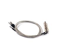 JEWEDECO 5 Pcs Piezo Pickup Rod for 3-String Guitar and Cigar Box Guitar - Passive Acoustic Pickup Bar with 2.5Mm Plug, Noise-Free Mounting under Saddle for Musicians and Learners