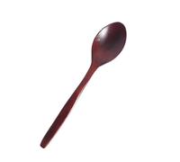 JEWEDECO 5 Pcs Wooden Spoon Set Long Curved Handle, Smooth Surface and Easy Washing Features, for Home and Hotel Use, Creative Design for Family and Friends