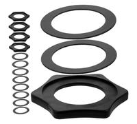 JEWEDECO 5 Sets Microphone Rings Silicone Iron Anti-roll Easy to Use Mic Accessories for Cordless Microphones in Conference Rooms and News Interviews
