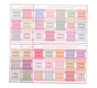 JEWEDECO 5 Sheets Decorative Bible Tabs Self Adhesive Index Stickers for Bible Study Supplies Book Accessories Coated Paper Labels for Men Women Practical Saving Study Tool