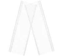 JEWEDECO 5000Pcs White Plastic Tag Fastener Barbs I Shaped Clothing Accessories for Secure Hanging Labels and Price Tags for Boutiques and Garment Stores