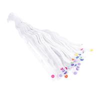 JEWEDECO 50Pcs Adjustable Diaper Fixing Belts Elastic Diaper Fastening Buckles for Newborns Cloth Straps 2X50Cm Secure Fit Nappy Accessories